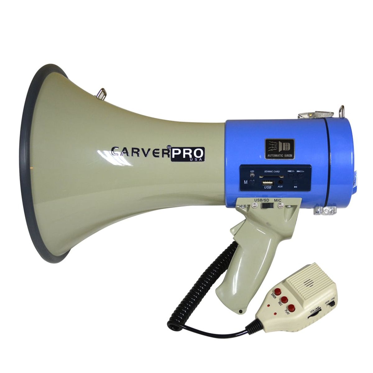 CARVERPRO - MEGAFONO 50W HI-POWER GRAB-USB-BT CARVER PRO MGC-50