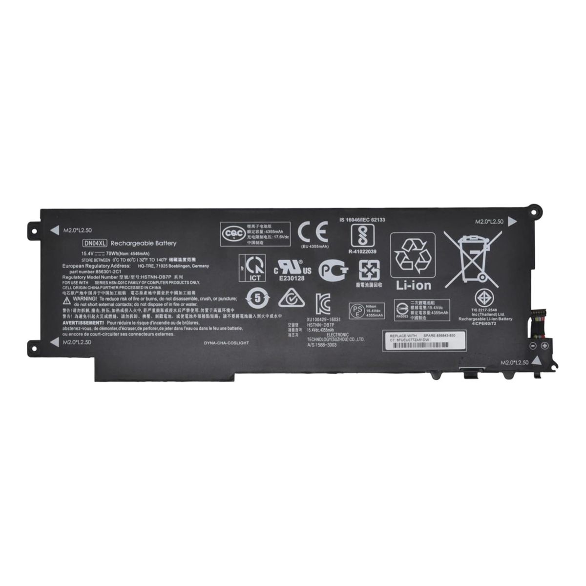 GENERICO - Bateria Dn04xl Para Hp Zbook X2 G4 3fb84ut 3fb88ut 3jy49ut