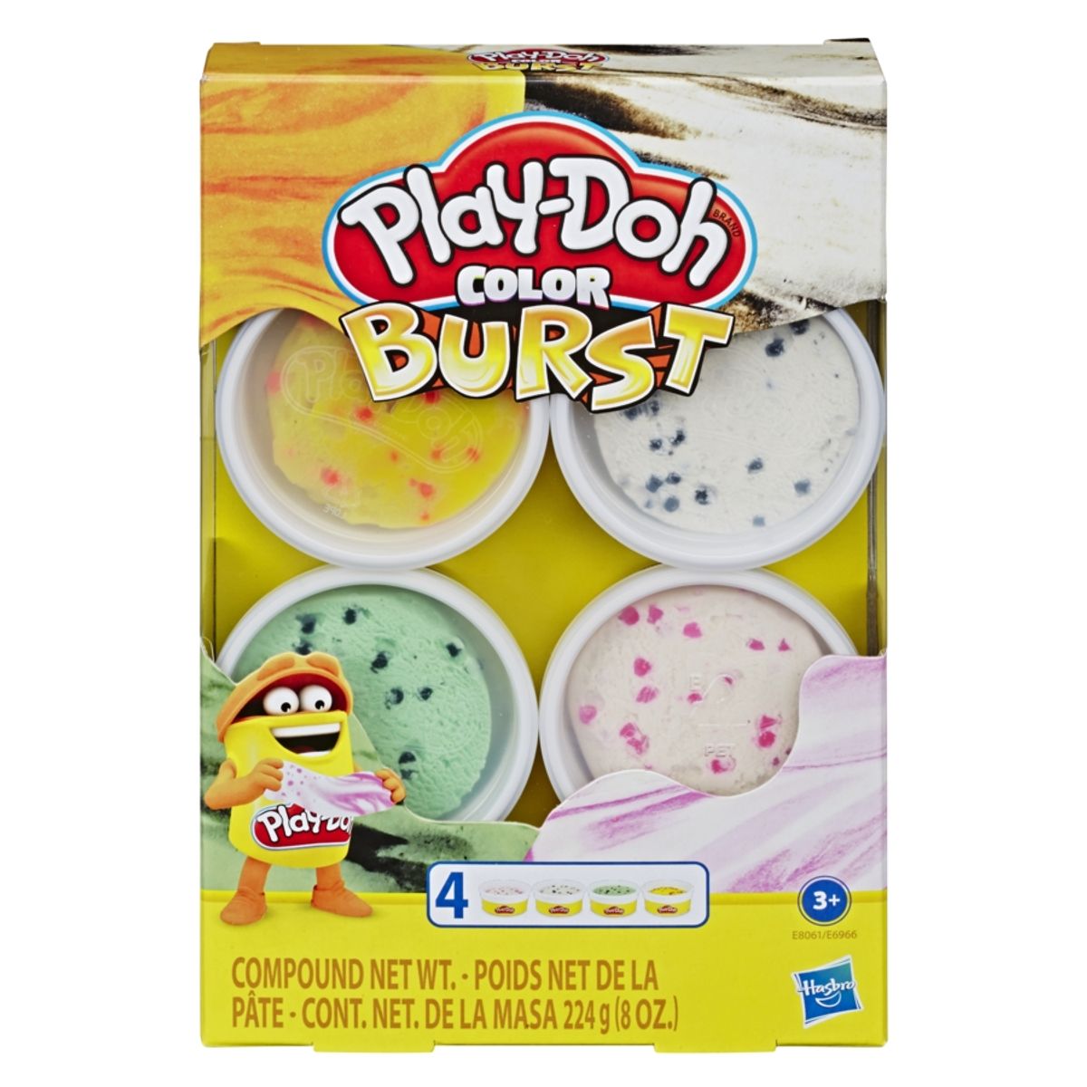 PLAY DOH - Arte Y Manualidades Para Niños Play-Doh Mundo De Texturas Slime Color Burst 4 Pack Pack Helados