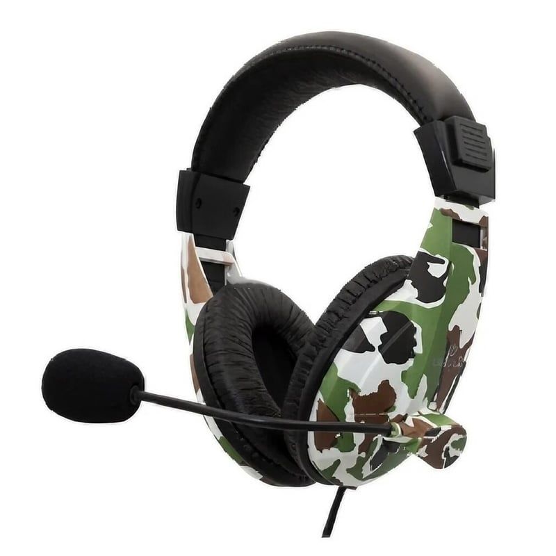 ULTRA - Audifonos Gamer Ultra Army 35mm Camuflaje Verde ULTRA