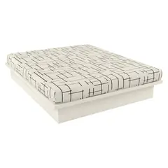 DECOCASA - Base Cama Off White