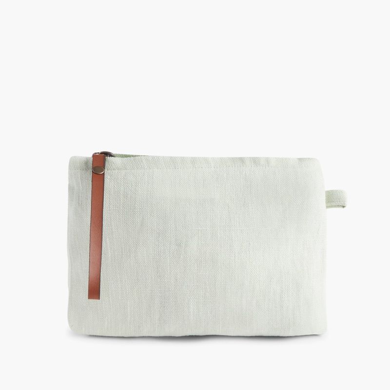 CALMA HOUSE - Estuche Lino 22x18 Verde Form