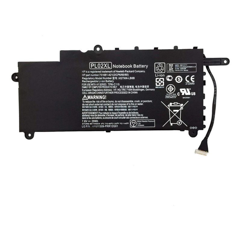 GENERICO - Bateria Pl02xl Para Hp Pavilion 11-n X360 Series