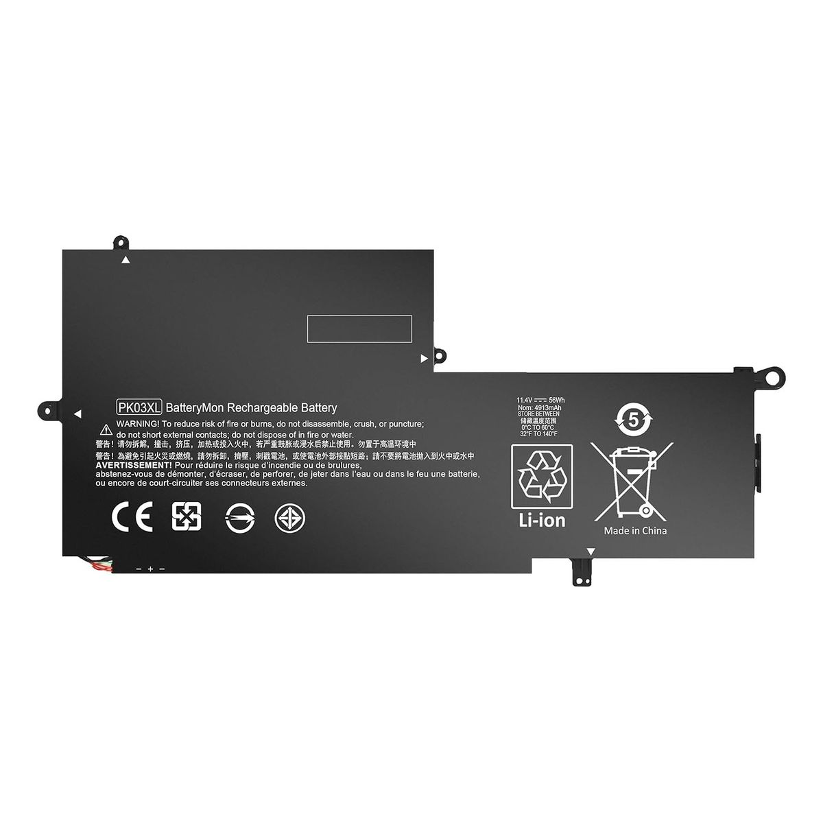 GENERICO - Bateria Pk03xl Para Hp Spectre 13 Pro X360 G1 G2 Series