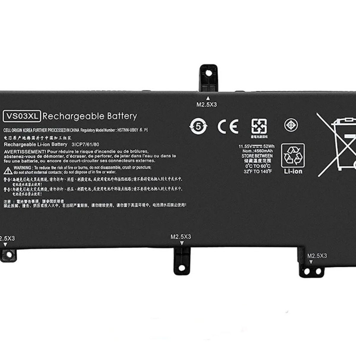 GENERICO - Bateria Para Vs03xl Hp Envy 15-as Series 15-as014tu Nueva