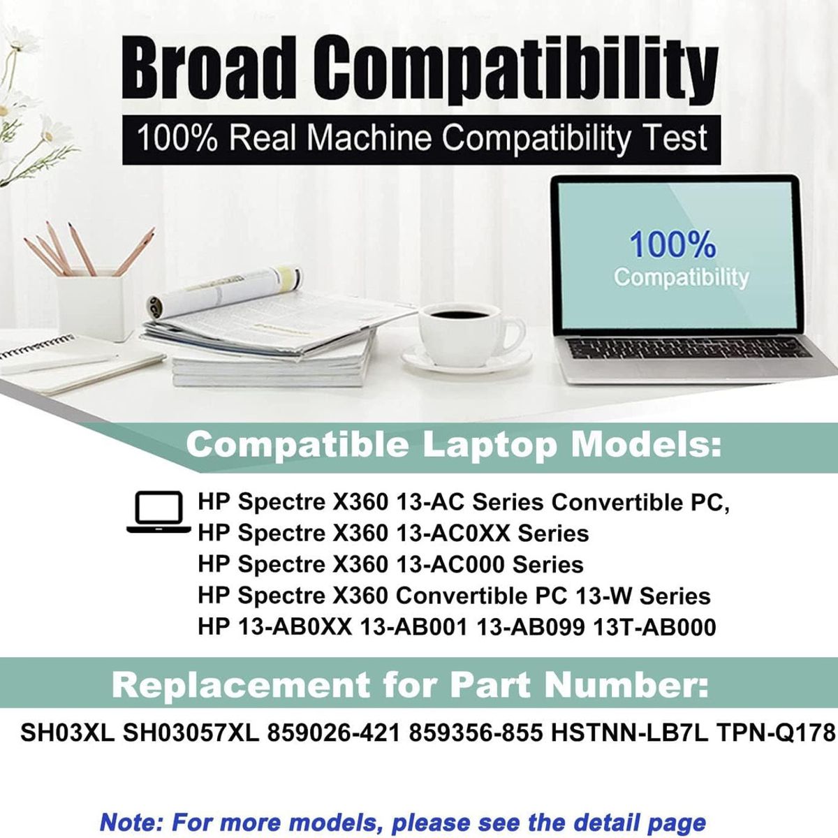 GENERICO - Bateria Sh03xl Cn03xl Para Hp Spectre X360 13-ac033d 13-w0xx