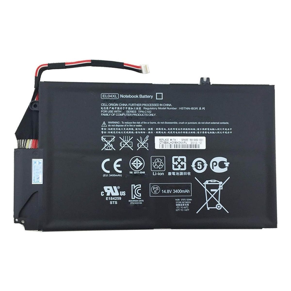 GENERICO - Batería Para Hp Envy 4  4-1000 el04xl Nueva