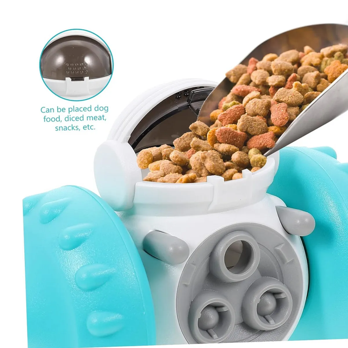 GENERICO - Comedero Lento Inteligente Juguete Robot Perros Gatos