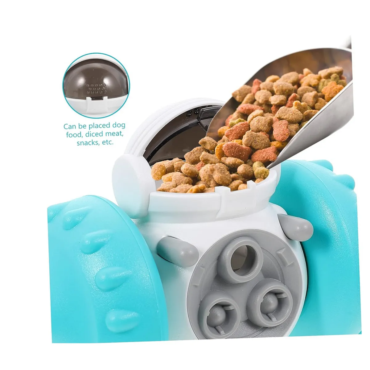 GENERICO - Comedero Lento Inteligente Juguete Robot Perros Gatos