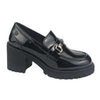 Mocasin Mujer Negro Plataforma Juppi-1