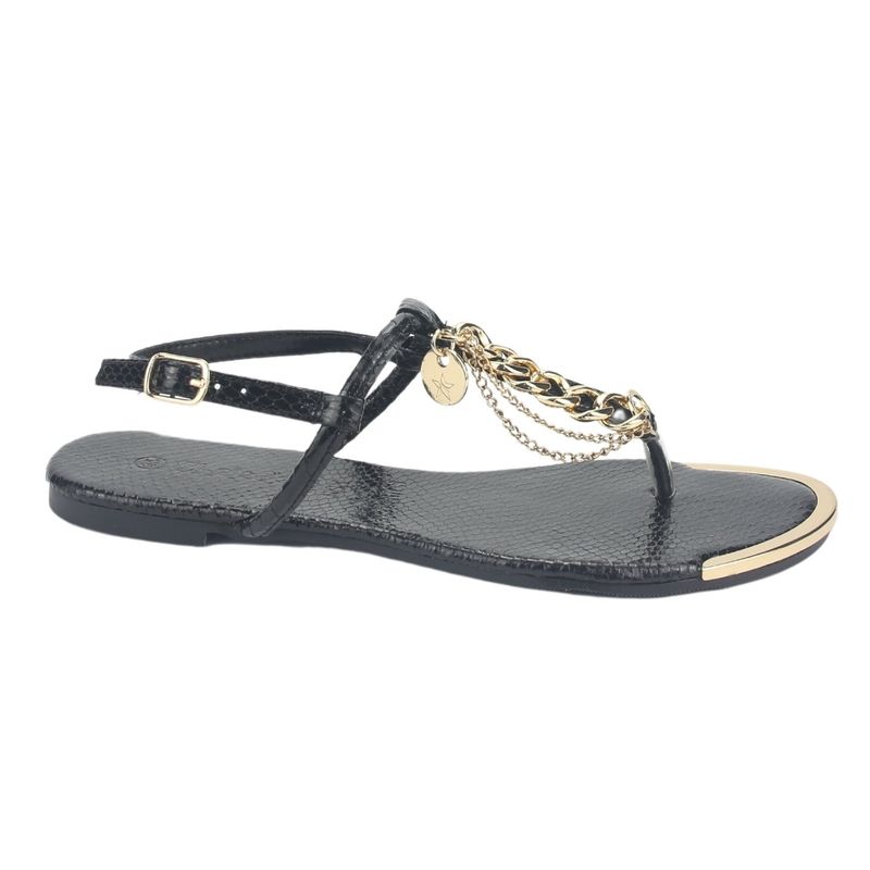 CHALADA - Sandalia Mujer Negro Plano Chalada Amalfi-2