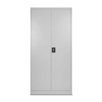 Gabinetes metálico 2 puertas con repisas y barra colgar - Gray FC-05