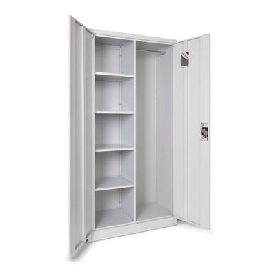 Imagen 2 del producto Gabinetes metálico 2 puertas con repisas y barra colgar - Gray FC-05