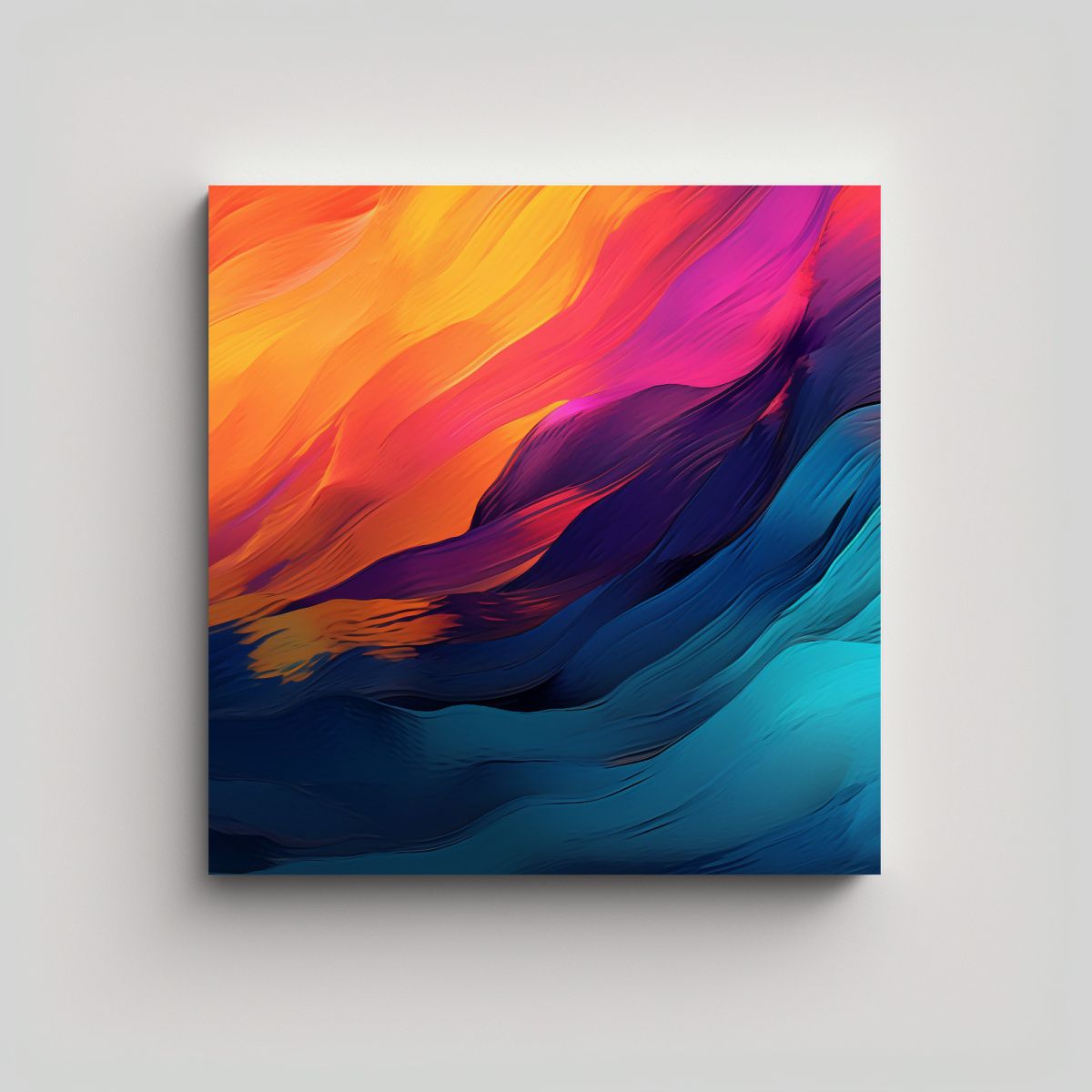 GENERICO - Cuadro De Decoración Lienzo Expresión Original 60x60 Cm