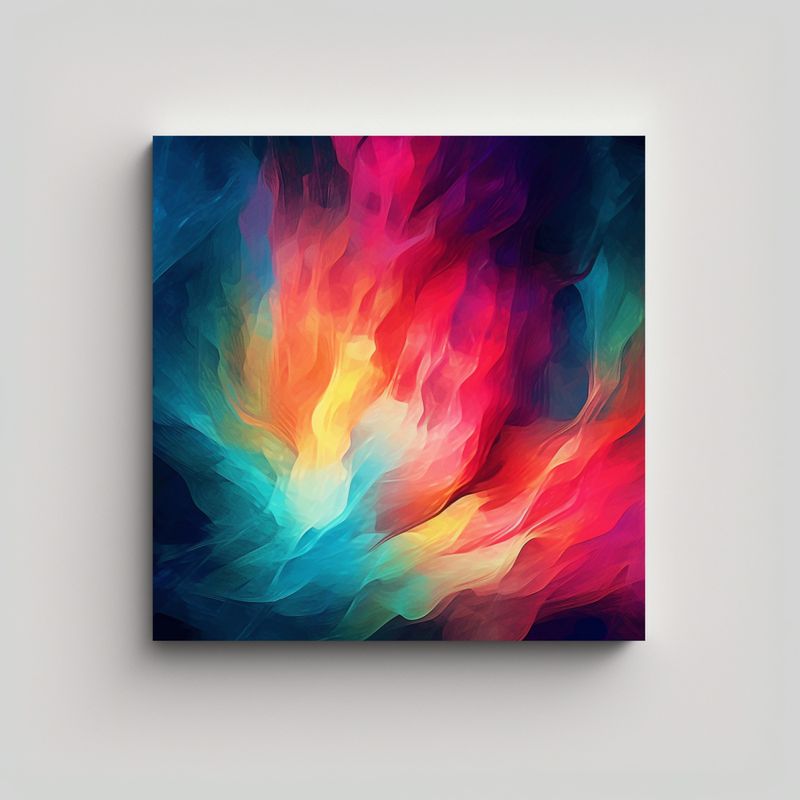 GENERICO - Tela En Bastidor Imagen Simplicidad Liang RGB 70x70 Cm