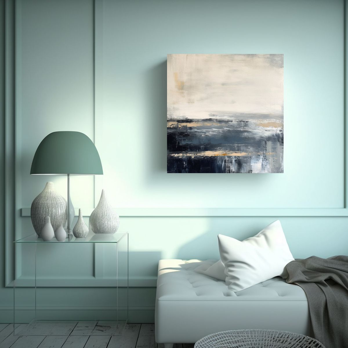 GENERICO - Cuadro Abstracto De Arte Vintage En Estilo 50x50 Cm