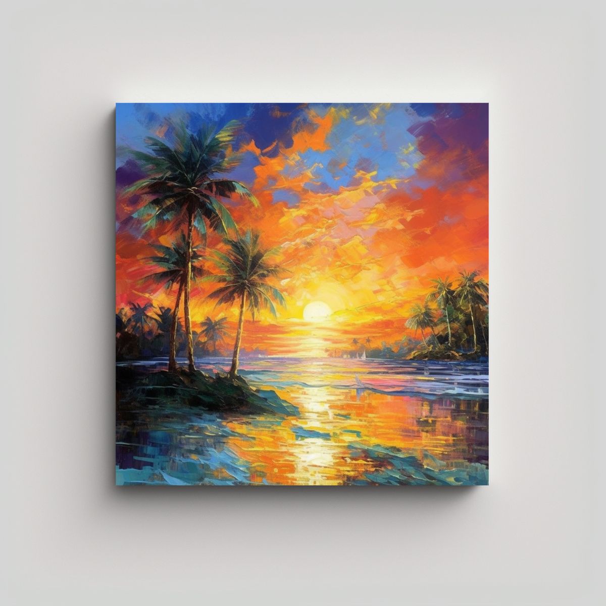 GENERICO - Cuadro Abstracción Combinación Belleza 50x50 Cm