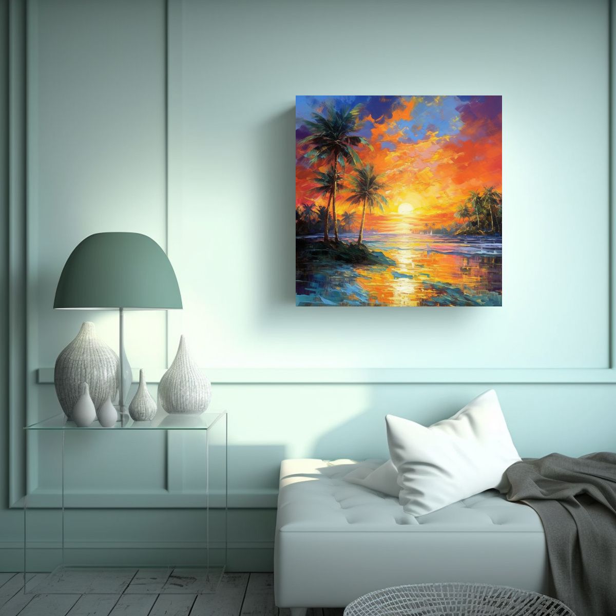 GENERICO - Cuadro Abstracción Combinación Belleza 50x50 Cm