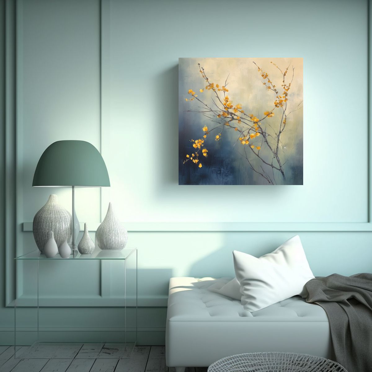 GENERICO - Pintura En Bastidor Decorativo Con Profundidad De 90x90 Cm