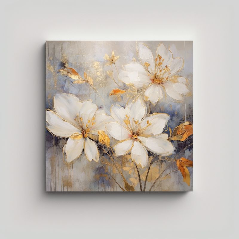 GENERICO - Pinturas Decorativas Florales Orientales En 70x70 Cm