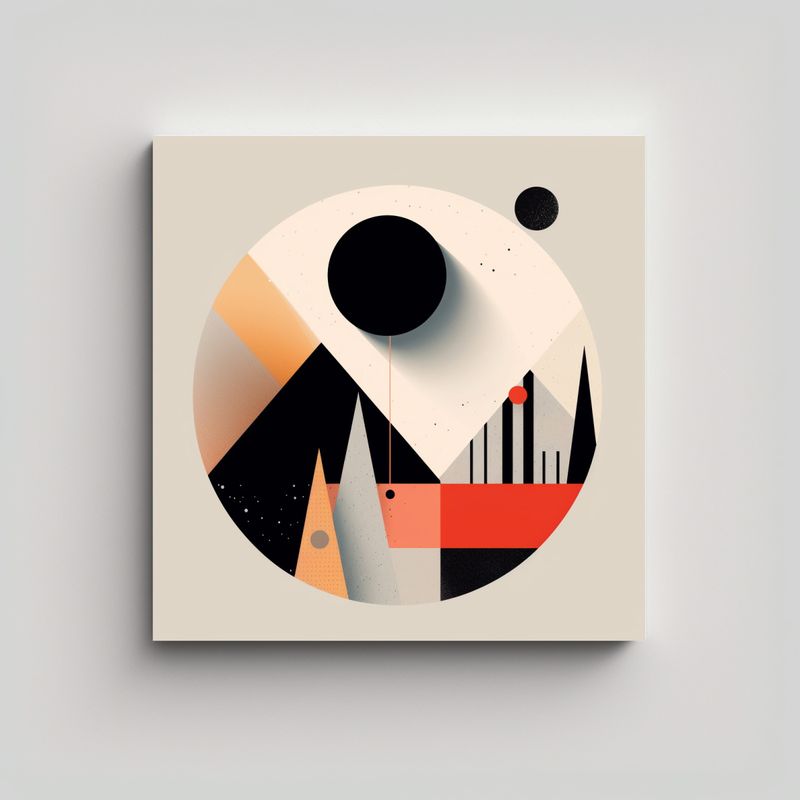 GENERICO - Diseño Limpio Y Moderno De Gráficos Con Visión 80x80 Cm