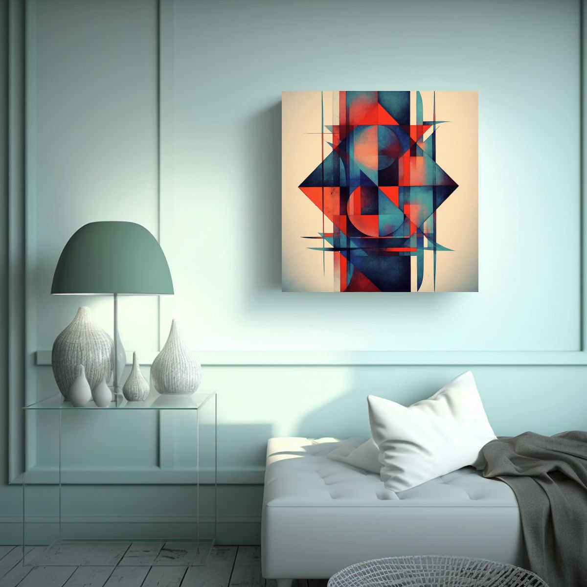 GENERICO - Pinturas Decorativas Con Formas Geométricas 50x50 Cm