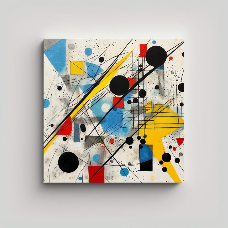 GENERICO - Pinturas Decorativas Abstractas De Arte Clásico 80x80 Cm