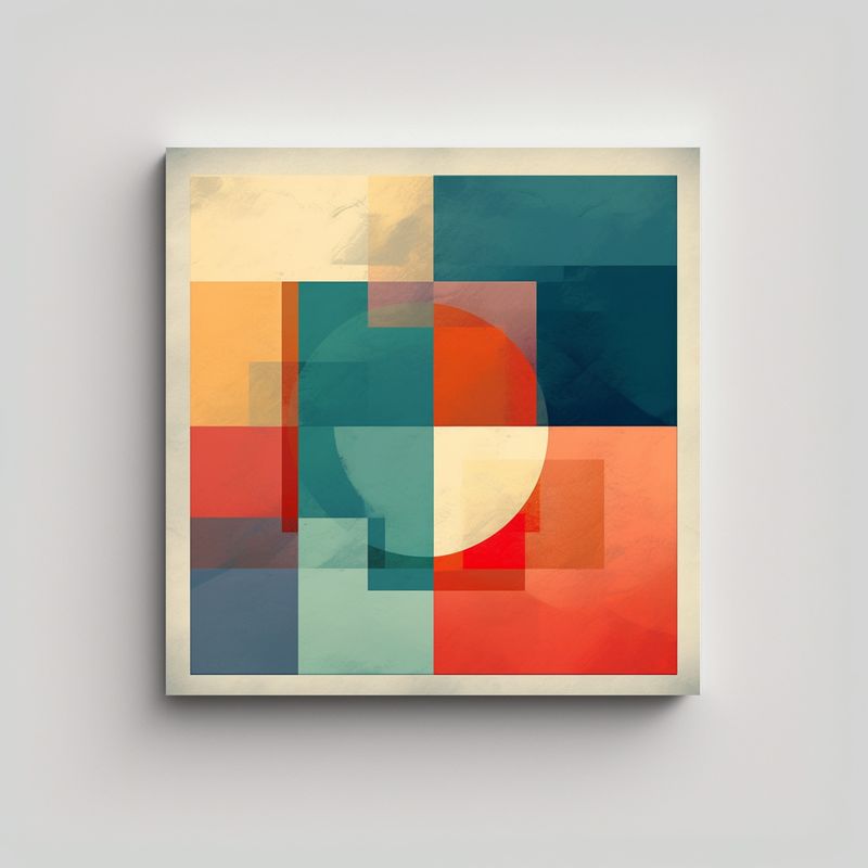 GENERICO - Pinturas Decorativas Abstractas De Impacto Visual 90x90 Cm