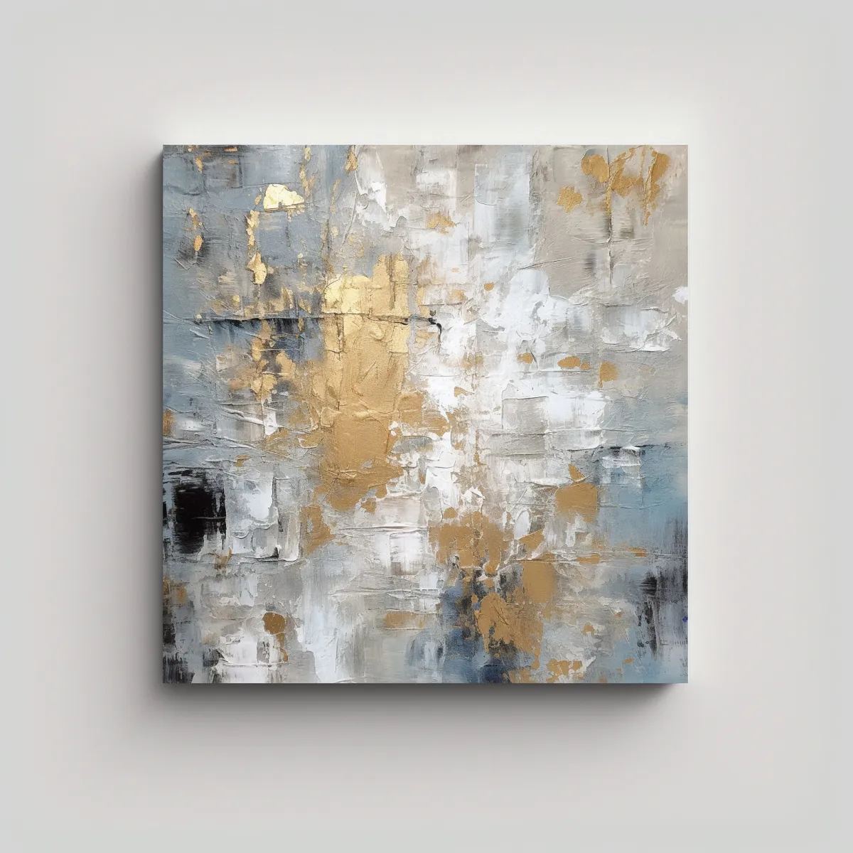 GENERICO - Pintura Contemporánea Metálica Con Tonos 80x80 Cm