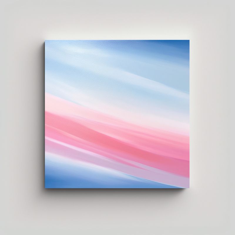 GENERICO - Lienzo De Tela Alta Calidad Ambiente Azul Claro 70x70 Cm