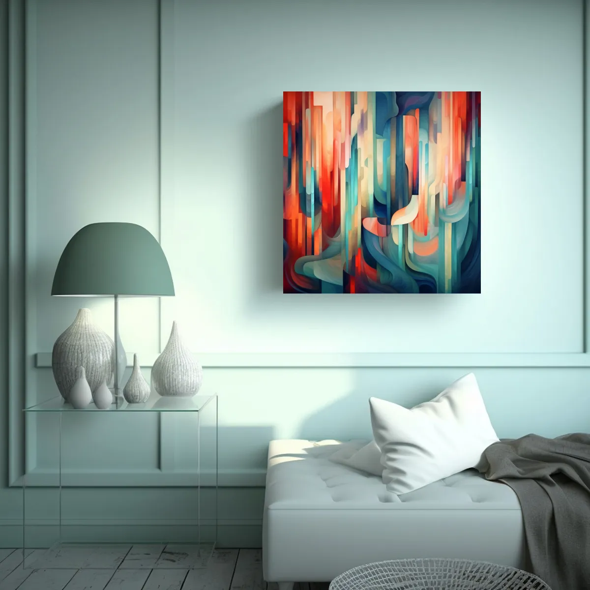 GENERICO - Pinturas Decorativas Abstractas Con Riqueza Visual 90x90 Cm