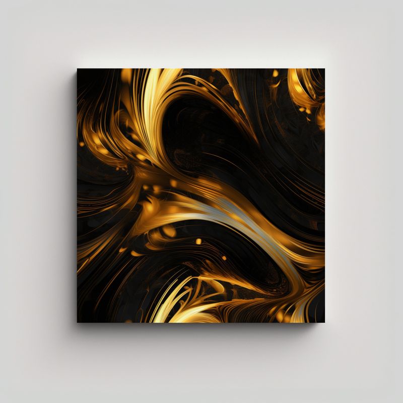 GENERICO - Lienzo Creativo Resistente De Arte Abstracto En 80x80 Cm