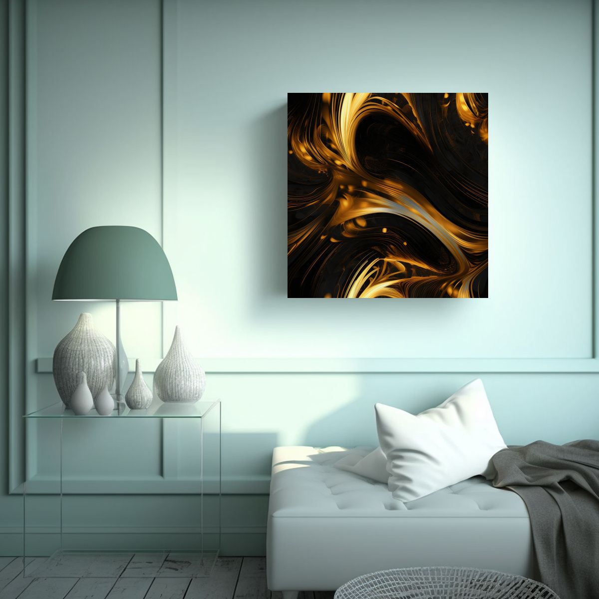 GENERICO - Lienzo Creativo Resistente De Arte Abstracto En 80x80 Cm