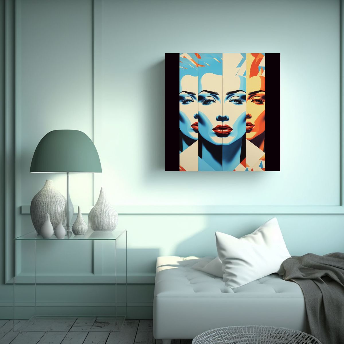 GENERICO - Cuadros De Decoración Abstracta Colorida 70x70 Cm