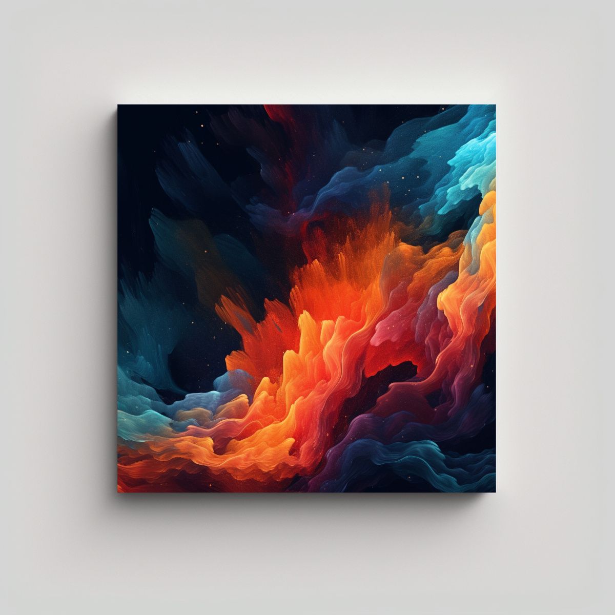 GENERICO - Pintura Abstracta Enigmática Shrivastava Para 90x90 Cm