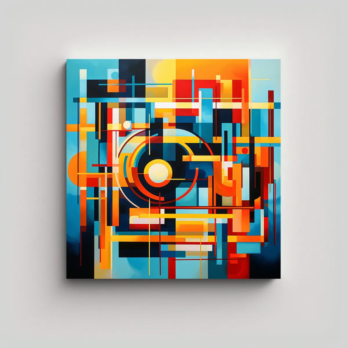 GENERICO - Cuadro Decorativo Geométrico Energético Con 50x50 Cm