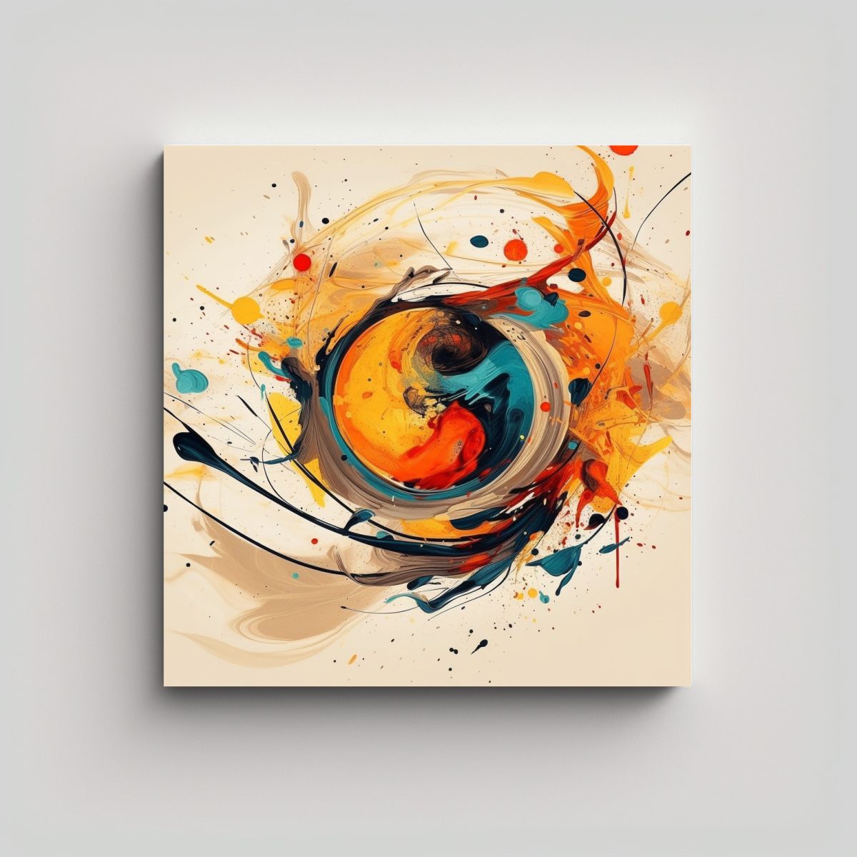 GENERICO - Cuadro Concepto Sensibilidad Artística En 80x80 Cm