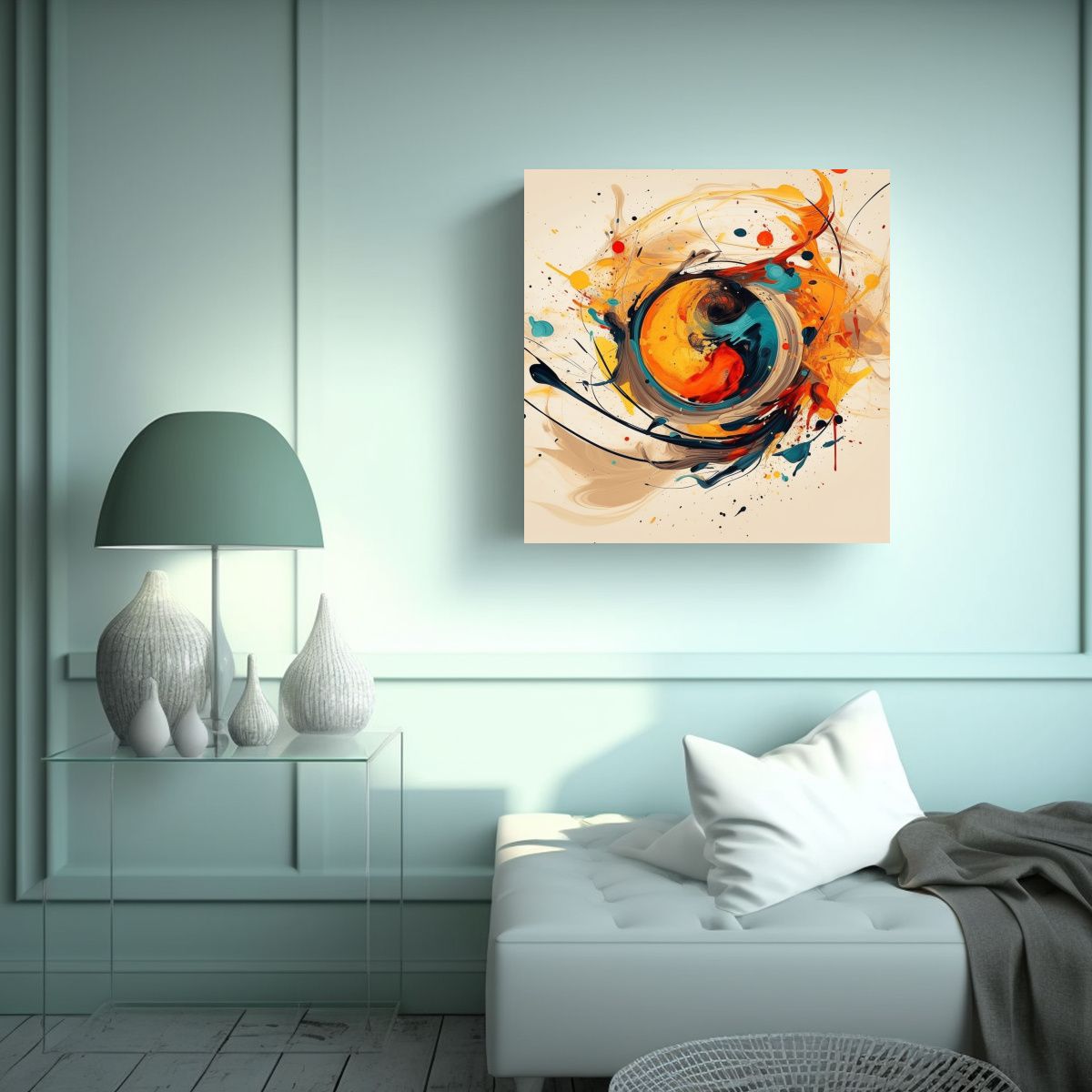 GENERICO - Cuadro Concepto Sensibilidad Artística En 80x80 Cm