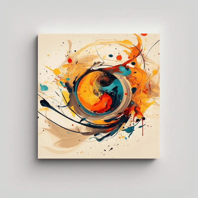GENERICO - Cuadro Concepto Sensibilidad Artística En 70x70 Cm