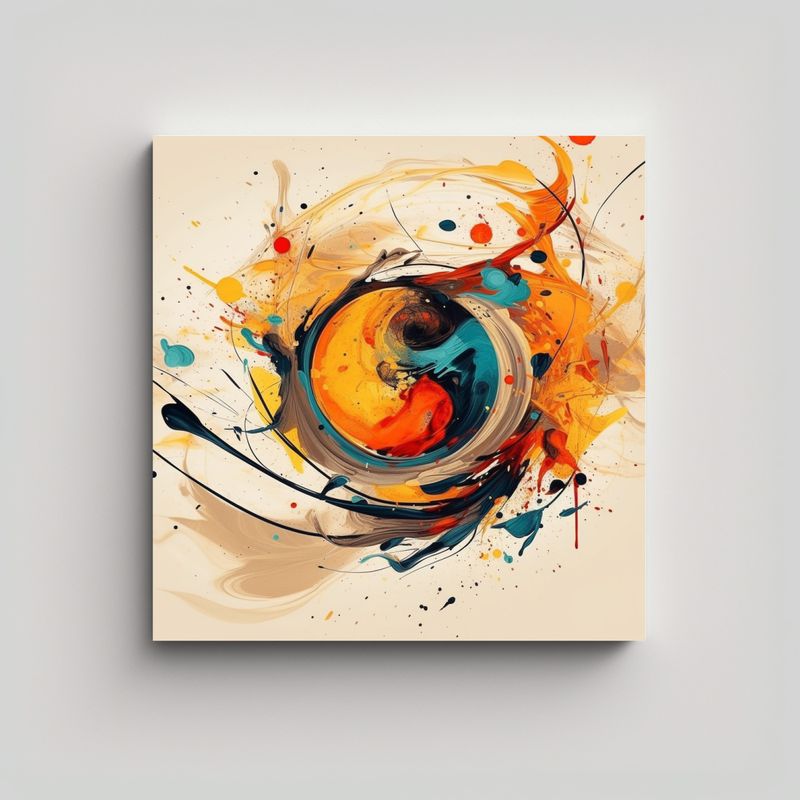GENERICO - Cuadro Concepto Sensibilidad Artística En 50x50 Cm