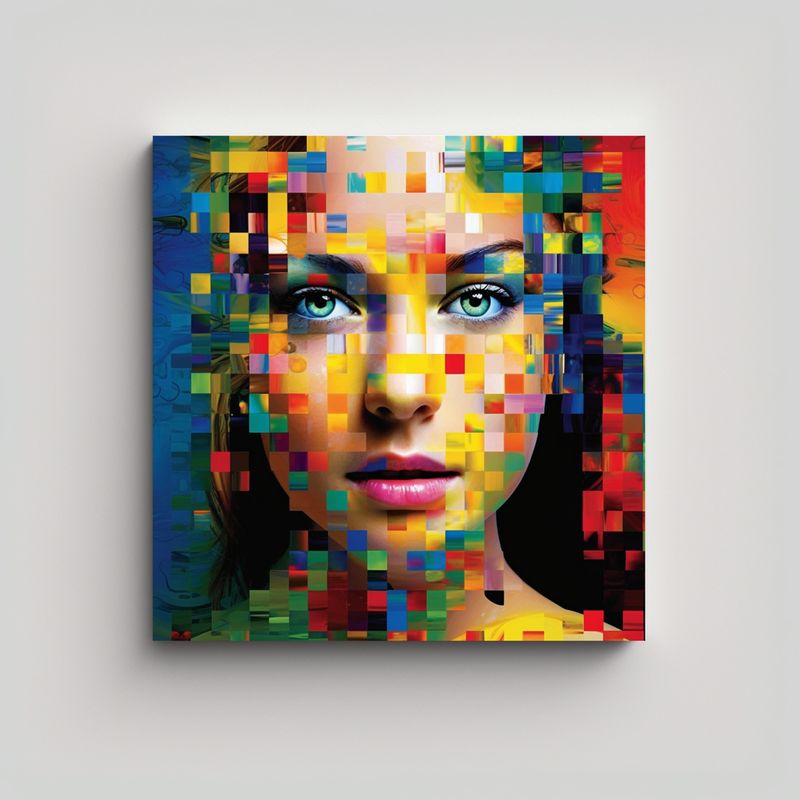GENERICO - Cuadro Composición Exuberantes De Una Cara De 50x50 Cm