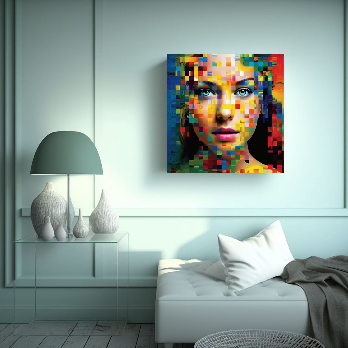 GENERICO - Cuadro Composición Exuberantes De Una Cara De 50x50 Cm