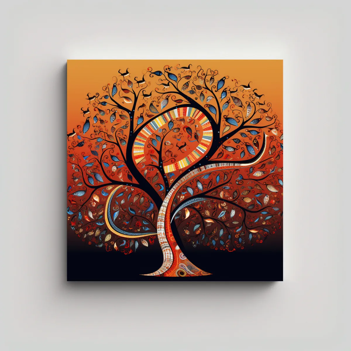 GENERICO - Pinturas De Arte De Pared: Concepto Del árbol 50x50 Cm