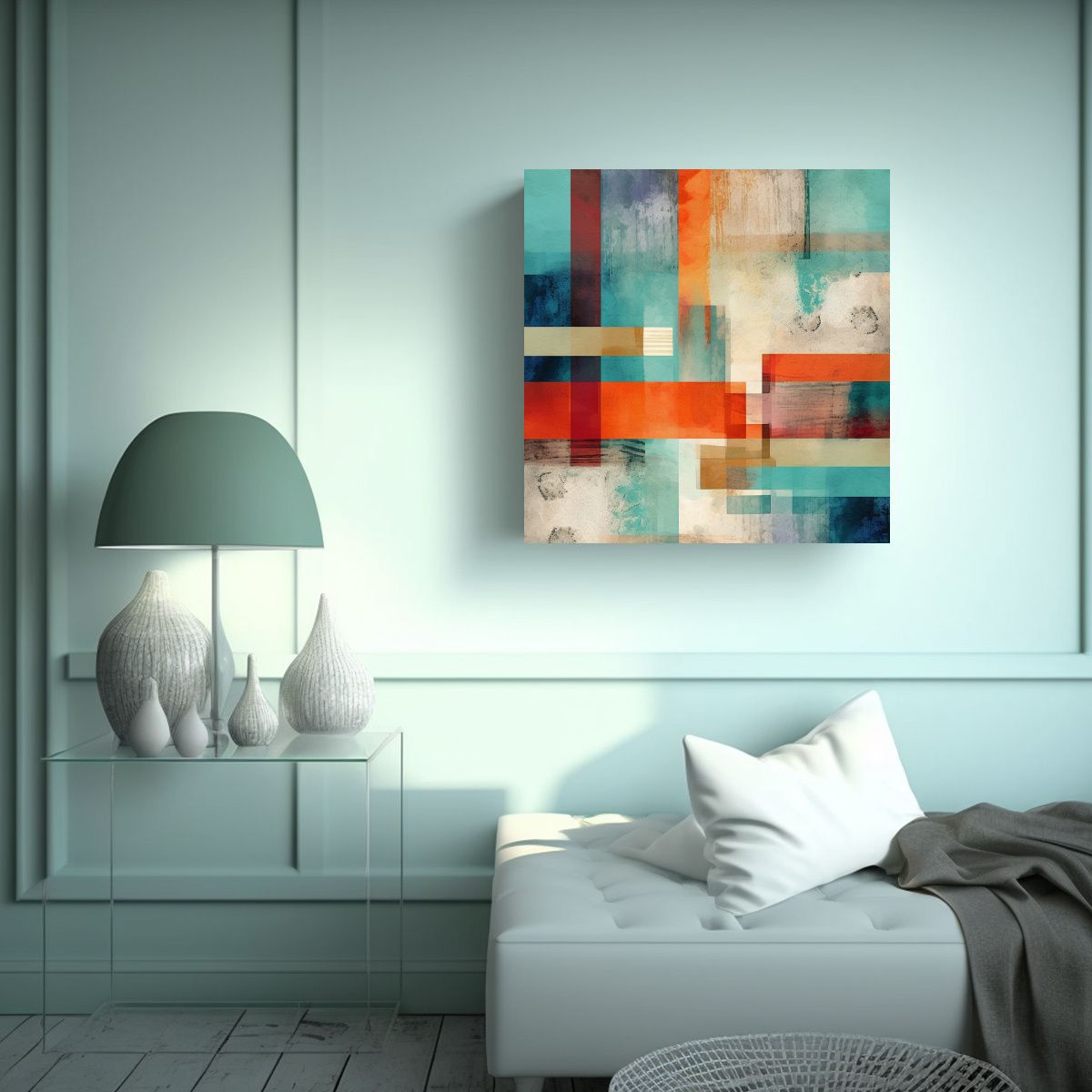 GENERICO - Pinturas De Decoración Con Estilo Abstracto Y 50x50 Cm.