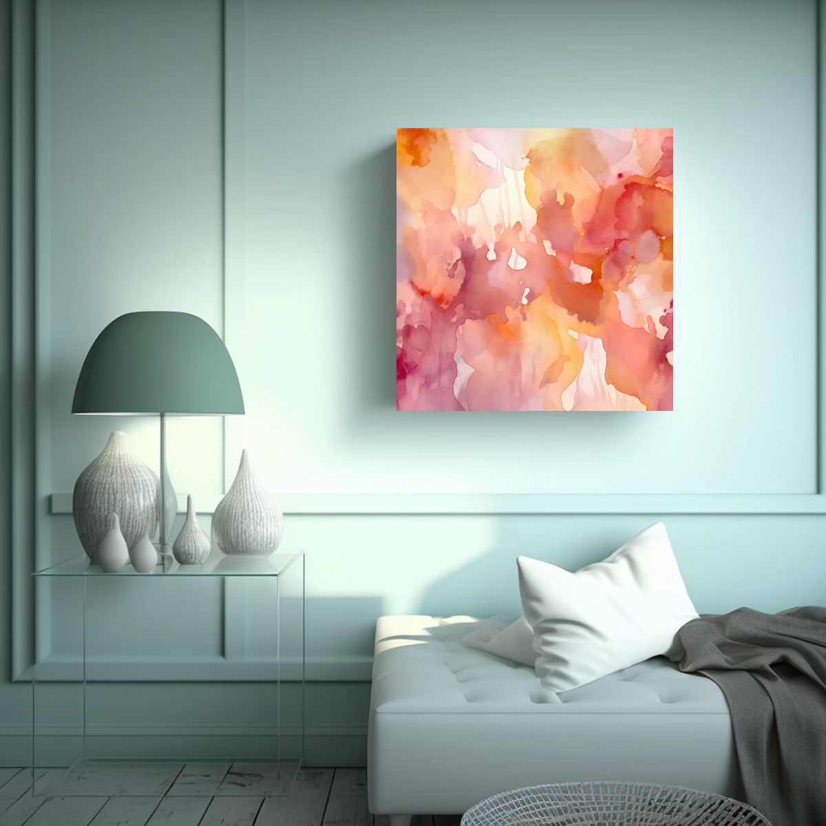 GENERICO - Pintura Decorativa De Tela En Bastidor Hermoso 60x60 Cm