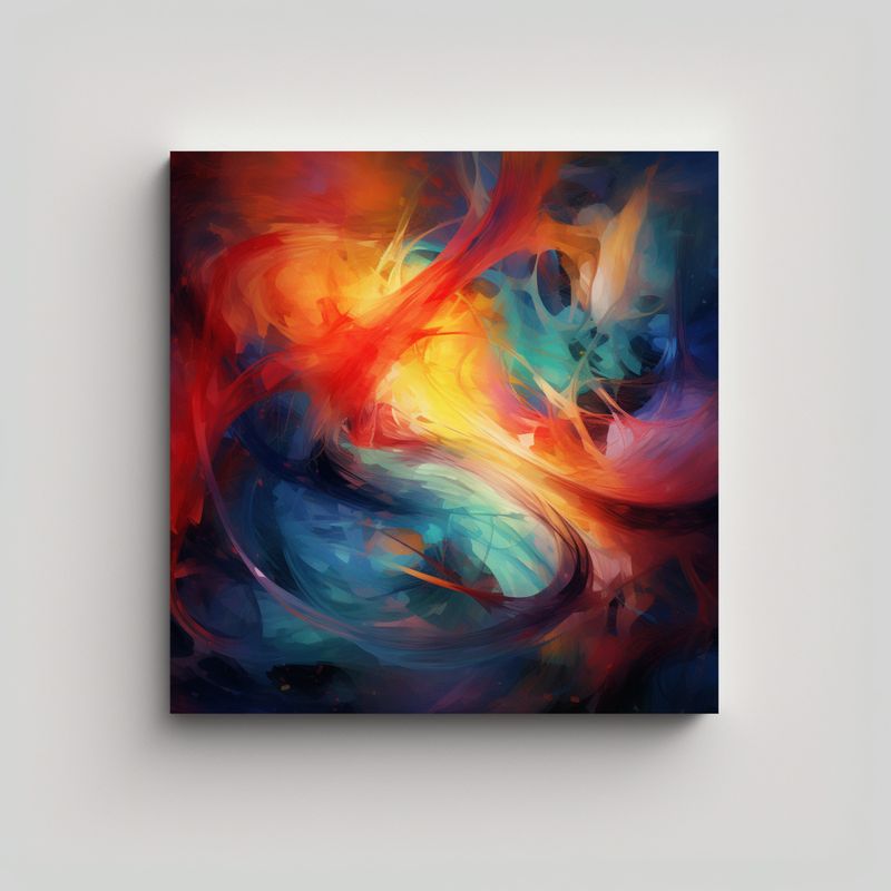 GENERICO - Pintura Abstracta De Alta Calidad En Venta 60x60 Cm