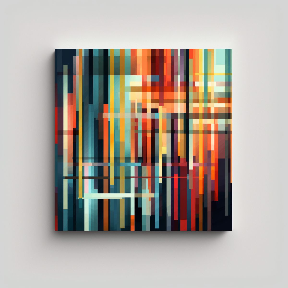 GENERICO - Pinturas Decorativas Geométricas De Líneas 90x90 Cm