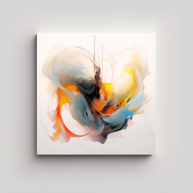 GENERICO - Pinturas Abstractas Sin Fondo Para Decoración 90x90 Cm