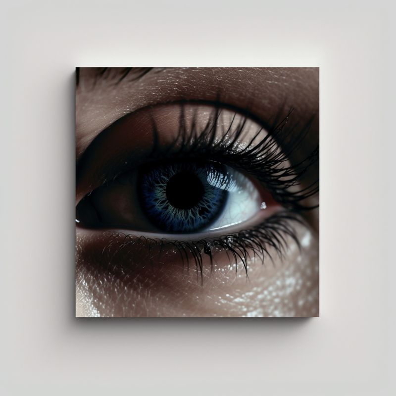 GENERICO - Pintura Decorativa: Mirada Gótica En Primer 50x50 Cm