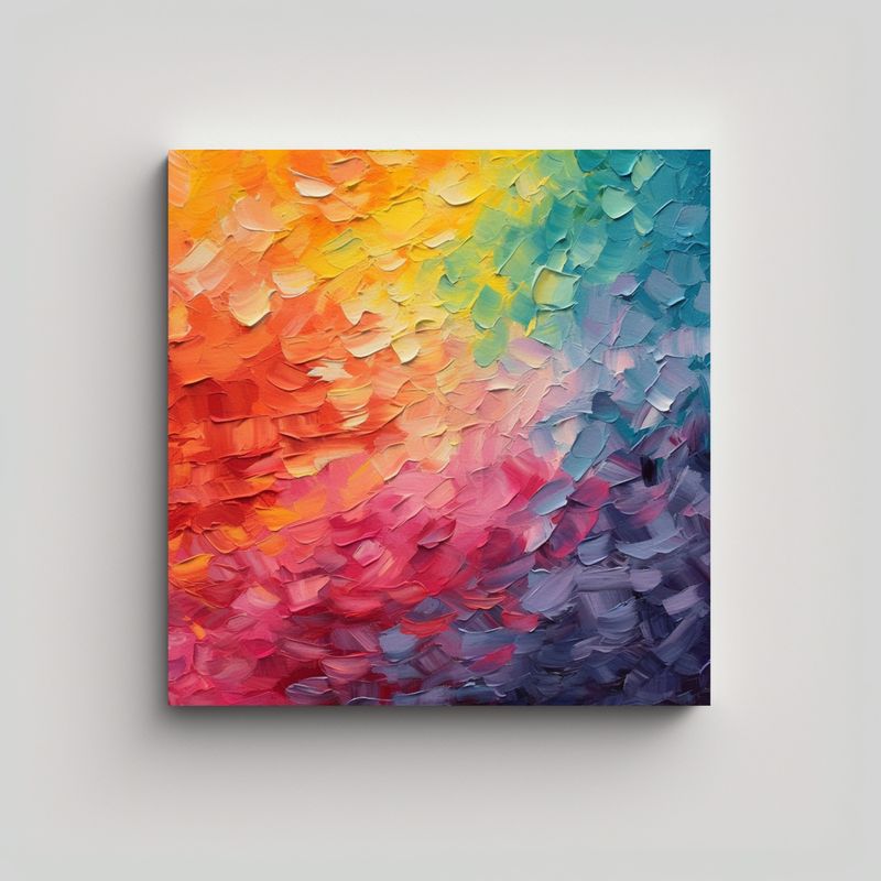 GENERICO - Fondo LGBT Abstracto Para Decoración Del Cuarto 80x80 Cm